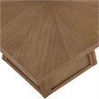Meridian Furniture Fenwick Brown Cane Solid Wood with Oak Veneer Dining Table