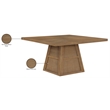 Meridian Furniture Fenwick Brown Cane Solid Wood with Oak Veneer Dining Table