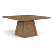Meridian Furniture Fenwick Brown Cane Solid Wood with Oak Veneer Dining Table