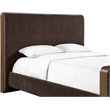 Meridian Furniture Dalton Brown Fabric Upholstered King Bed