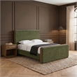 Meridian Furniture Dalton Green Fabric Upholstered King Bed