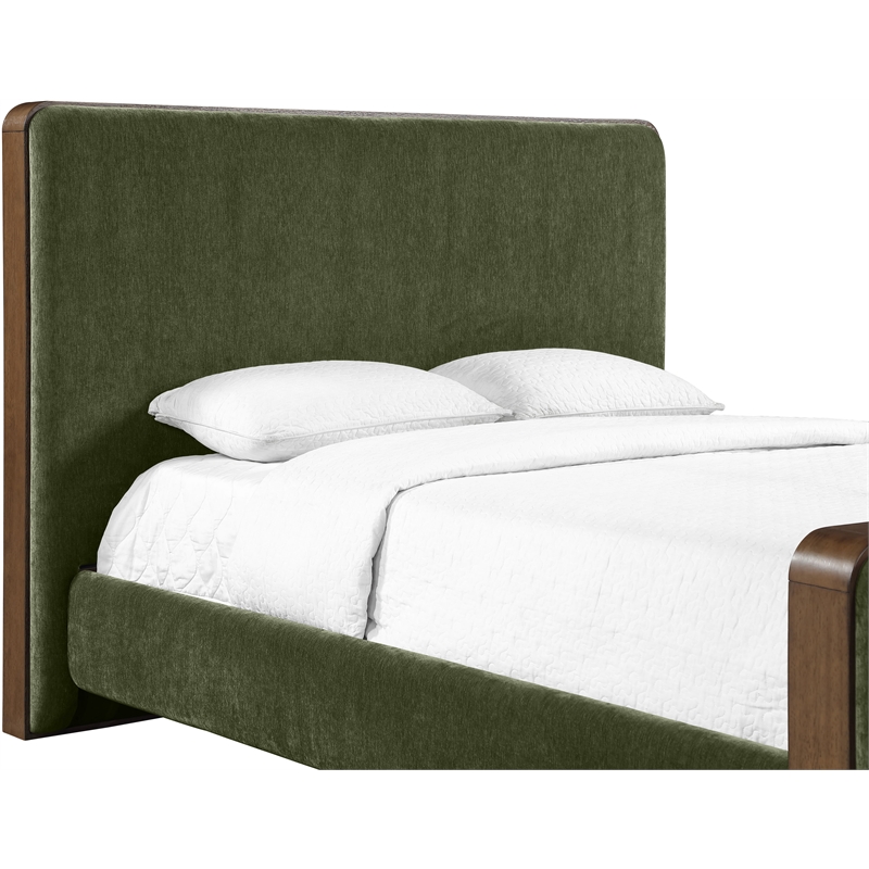 Meridian Furniture Dalton Green Fabric Upholstered King Bed