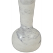 Meridian Furniture Lucente White Genuine Marble Base And Jute Shade Table Lamp