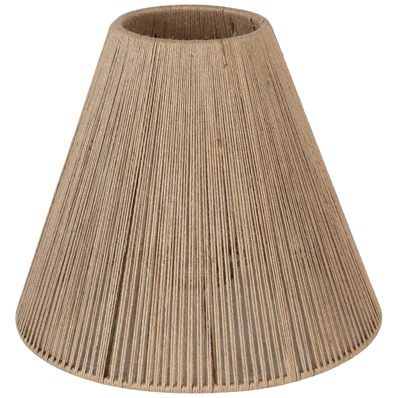 Meridian Furniture Lucente White Genuine Marble Base And Jute Shade Table Lamp