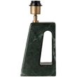 Meridian Furniture Vellum Green Genuine Marble Base And Linen Shade Table Lamp
