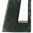 Meridian Furniture Vellum Green Genuine Marble Base And Linen Shade Table Lamp