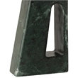Meridian Furniture Vellum Green Genuine Marble Base And Linen Shade Table Lamp