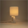 Meridian Furniture Vellum Off White Genuine Marble Base Table Lamp