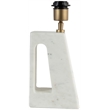 Meridian Furniture Vellum Off White Genuine Marble Base Table Lamp