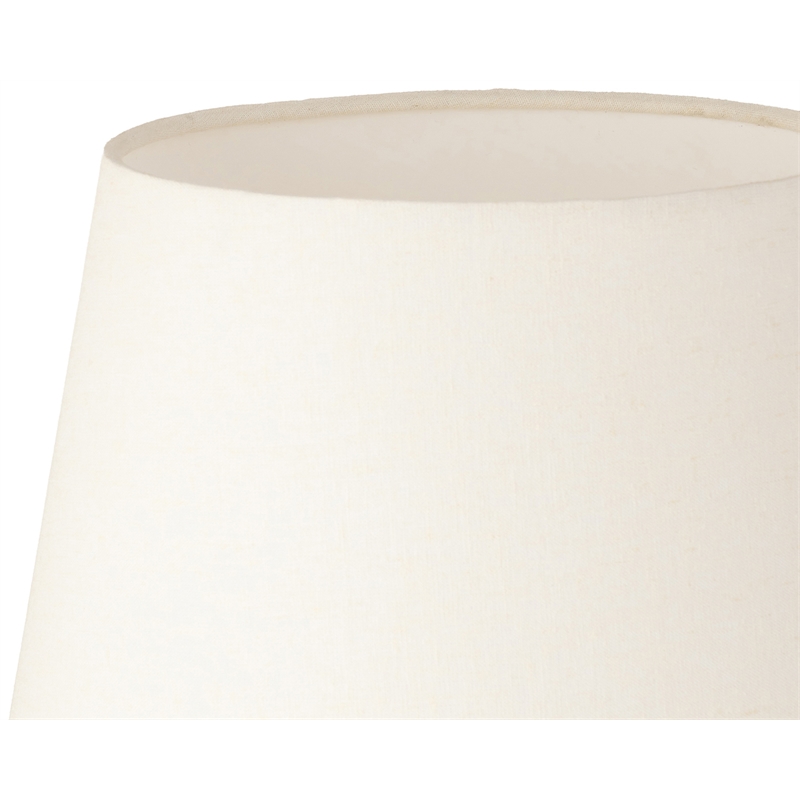 Meridian Furniture Solis Off White Genuine Marble And Mango Wood Base Table Lamp
