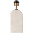 Meridian Furniture Solis Off White Genuine Marble And Mango Wood Base Table Lamp