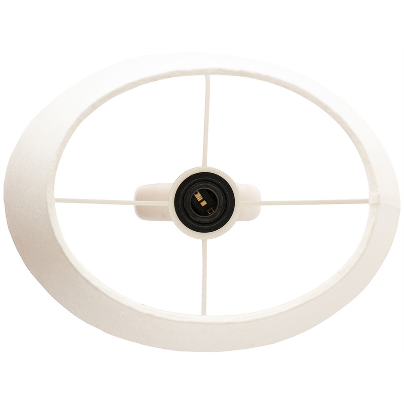 Meridian Furniture Solis Off White Genuine Marble And Mango Wood Base Table Lamp