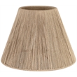 Meridian Furniture Pietra White Genuine Marble Base And Jute Shade Table Lamp
