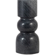 Meridian Furniture Paros Black Genuine Marble Base And Cotton Shade Table Lamp