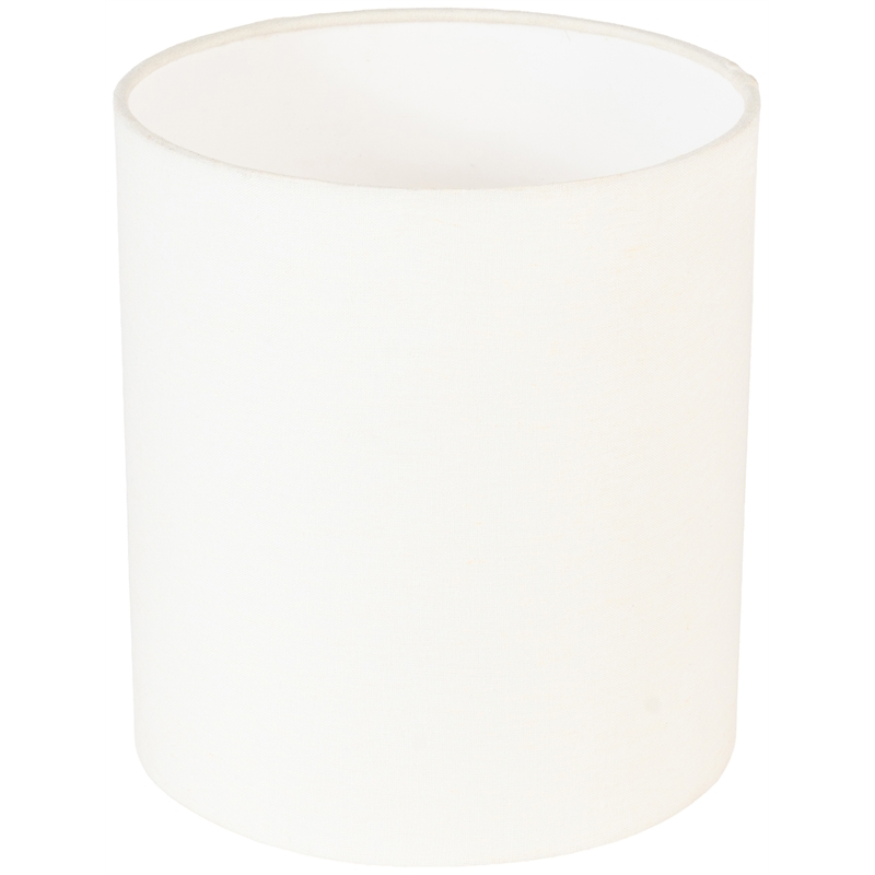 Meridian Furniture Paros White Genuine Marble Base And Cotton Shade Table Lamp