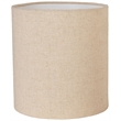 Meridian Furniture Paros Travertine Marble Base And Cotton Shade Table Lamp