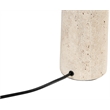 Meridian Furniture Arcadia Travertine Base And Iron Shade Table Lamp