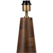Meridian Furniture Juniper Brown Mango Wood Base And Linen Shade Table Lamp