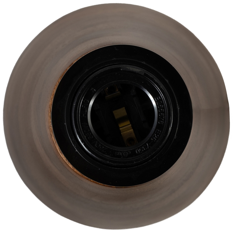 Meridian Furniture Juniper Brown Mango Wood Base And Linen Shade Table Lamp