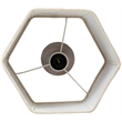 Meridian Furniture Juniper Brown Mango Wood Base And Linen Shade Table Lamp