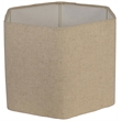Meridian Furniture Juniper Brown Mango Wood Base And Linen Shade Table Lamp