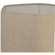 Meridian Furniture Juniper Brown Mango Wood Base And Linen Shade Table Lamp