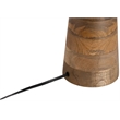 Meridian Furniture Juniper Natural Mango Wood Base And Cotton Shade Table Lamp