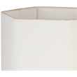 Meridian Furniture Juniper Natural Mango Wood Base And Cotton Shade Table Lamp