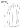 Meridian Furniture Lumaire Off White Stretch Fabric Table Lamp