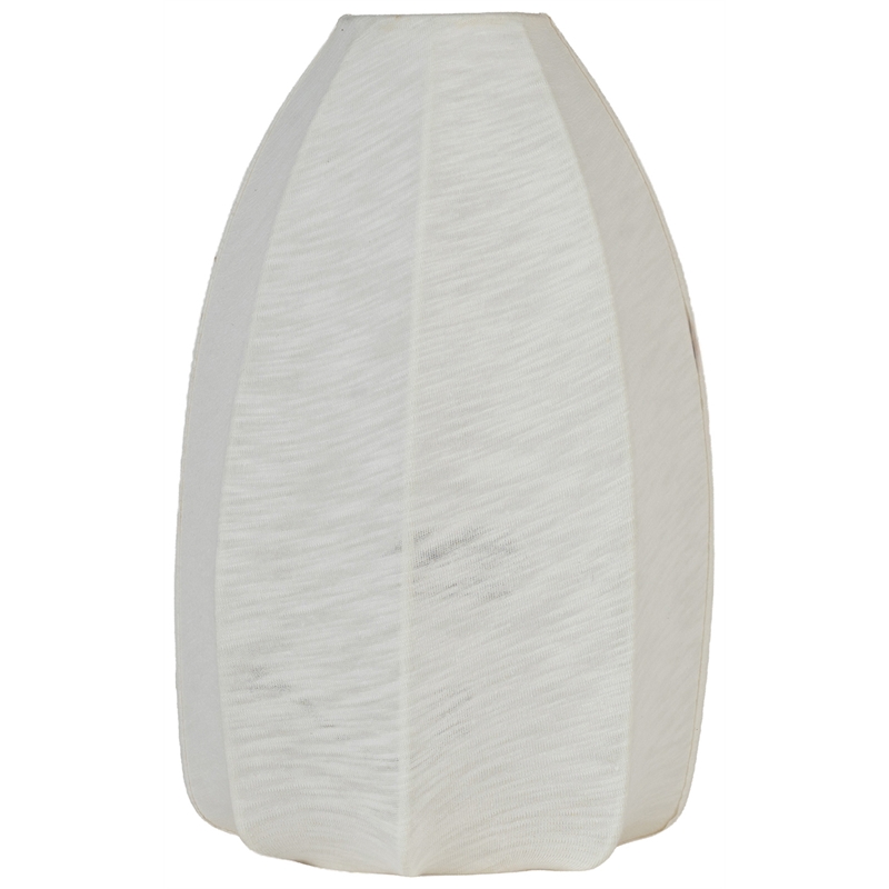 Meridian Furniture Lumaire Off White Stretch Fabric Table Lamp