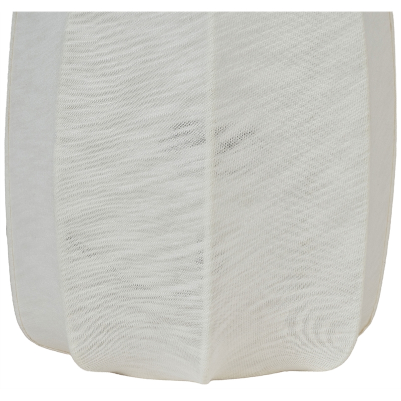 Meridian Furniture Lumaire Off White Stretch Fabric Table Lamp