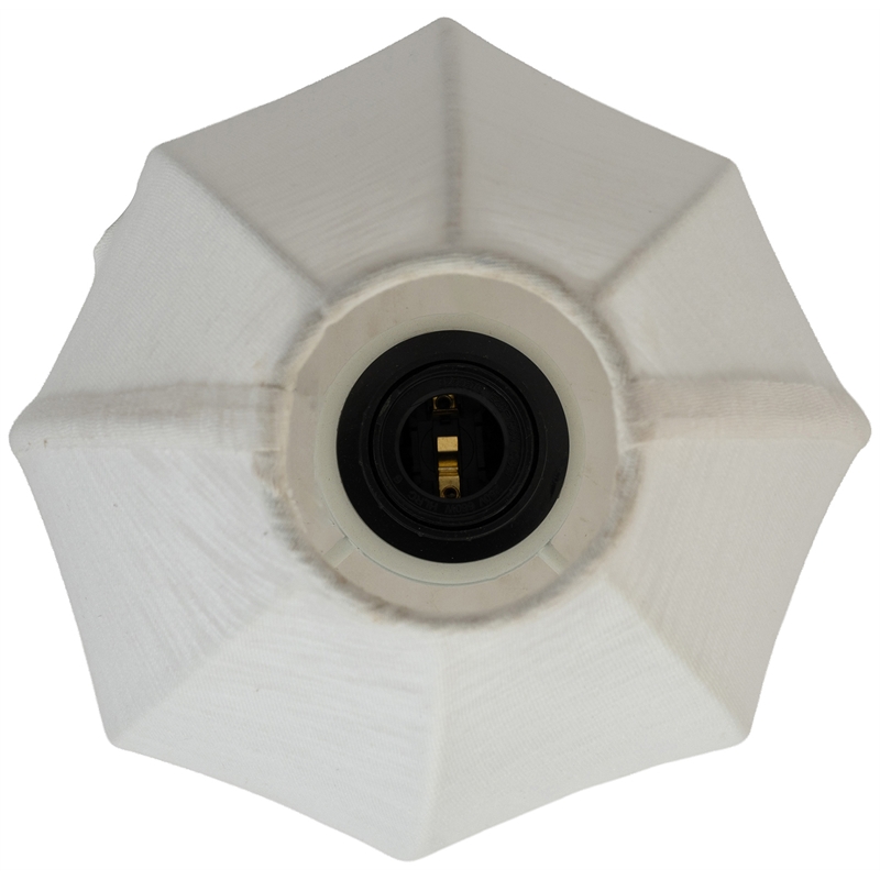 Meridian Furniture Lumaire Off White Stretch Fabric Table Lamp