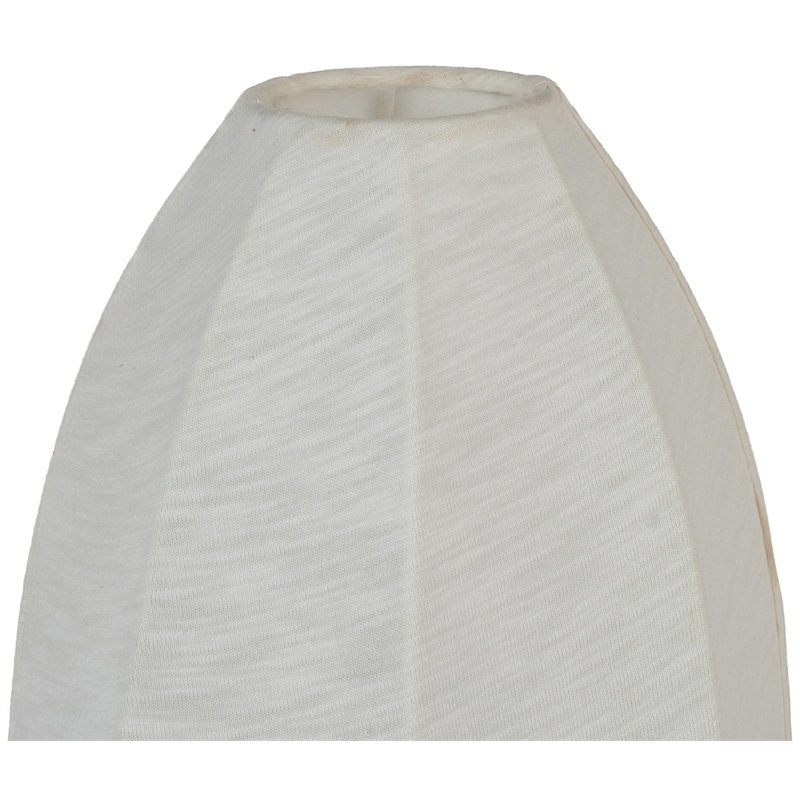 Meridian Furniture Lumaire Off White Stretch Fabric Table Lamp