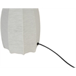 Meridian Furniture Lumaire Off White Stretch Fabric Table Lamp