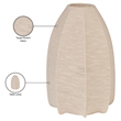 Meridian Furniture Lumaire Taupe Stretch Fabric Table Lamp