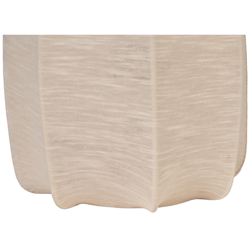 Meridian Furniture Lumaire Taupe Stretch Fabric Table Lamp