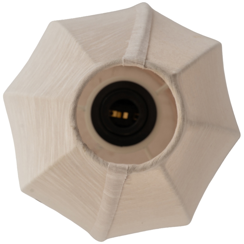 Meridian Furniture Lumaire Taupe Stretch Fabric Table Lamp