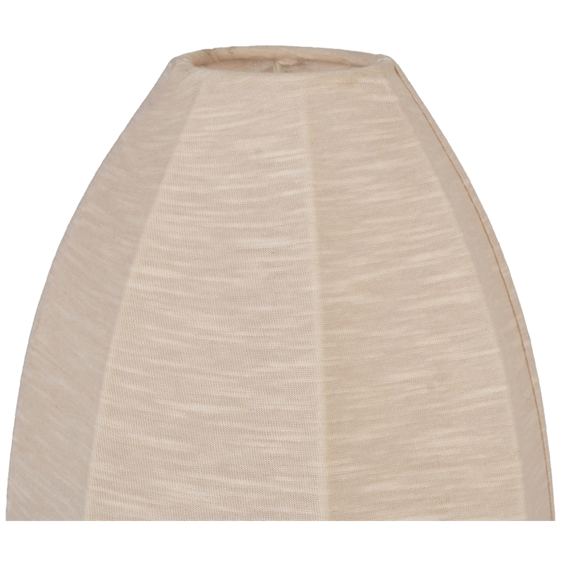 Meridian Furniture Lumaire Taupe Stretch Fabric Table Lamp