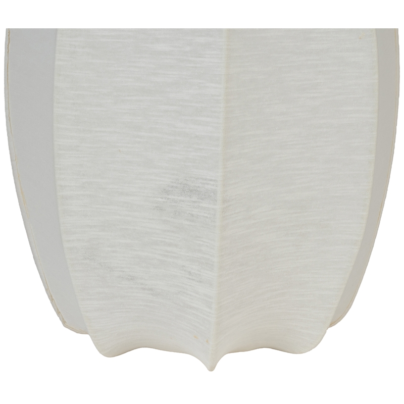 Meridian Furniture Lumaire Off White Stretch Fabric Table Lamp