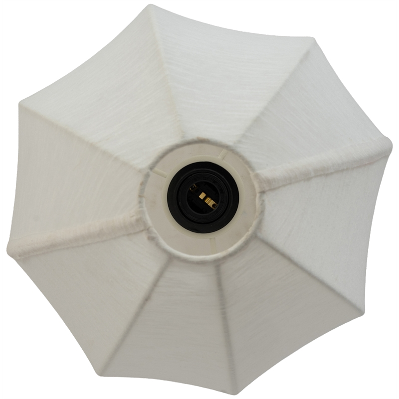 Meridian Furniture Lumaire Off White Stretch Fabric Table Lamp