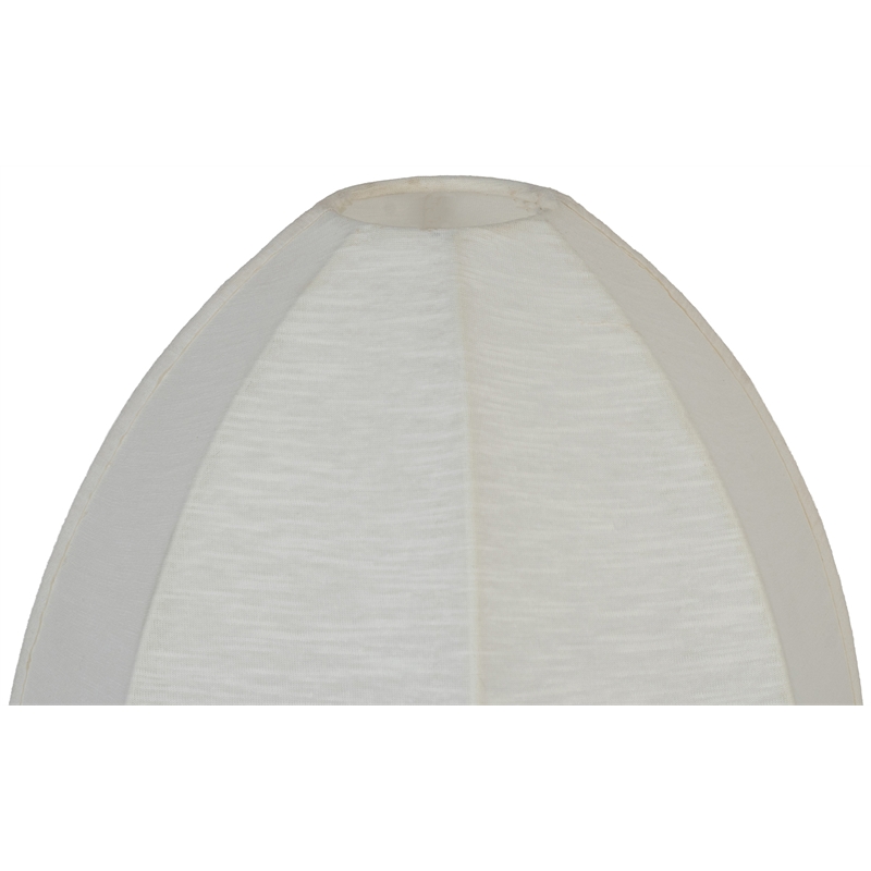 Meridian Furniture Lumaire Off White Stretch Fabric Table Lamp
