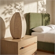 Meridian Furniture Lumaire Taupe Stretch Fabric Table Lamp