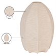 Meridian Furniture Lumaire Taupe Stretch Fabric Table Lamp