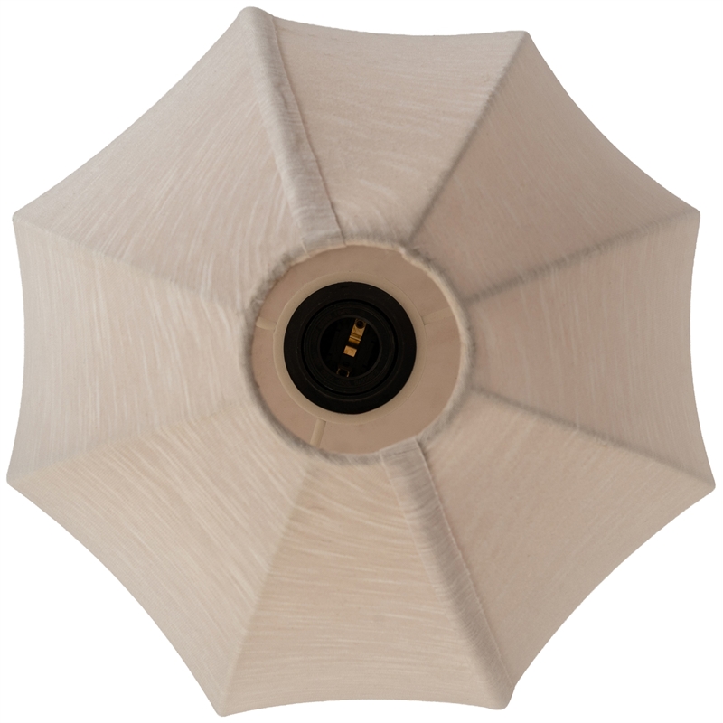 Meridian Furniture Lumaire Taupe Stretch Fabric Table Lamp