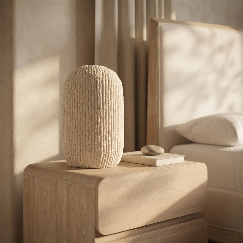 Meridian Furniture Aurello Beige Fabric Table Lamp