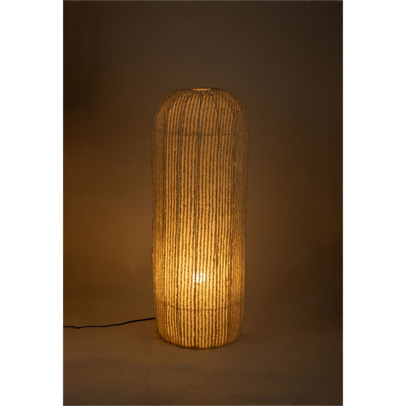 Meridian Furniture Aurello Beige Fabric Floor Lamp