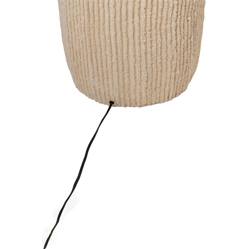 Meridian Furniture Aurello Beige Fabric Floor Lamp