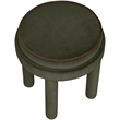 Meridian Furniture Velin Green Velvet Upholstered Ottoman / Stool