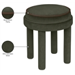 Meridian Furniture Velin Green Velvet Upholstered Ottoman / Stool