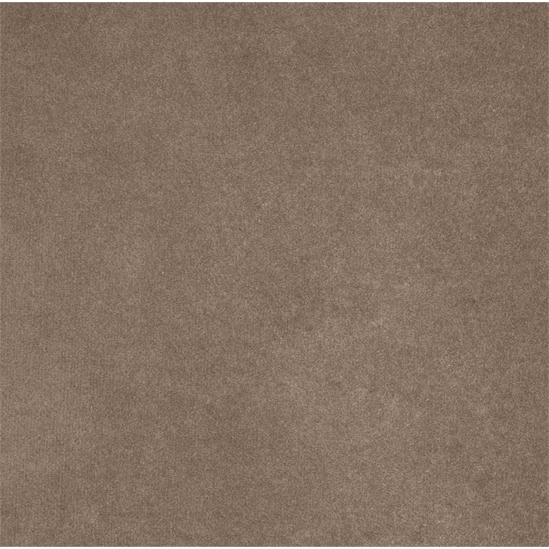 Meridian Furniture Velin Taupe Velvet Upholstered Ottoman / Stool
